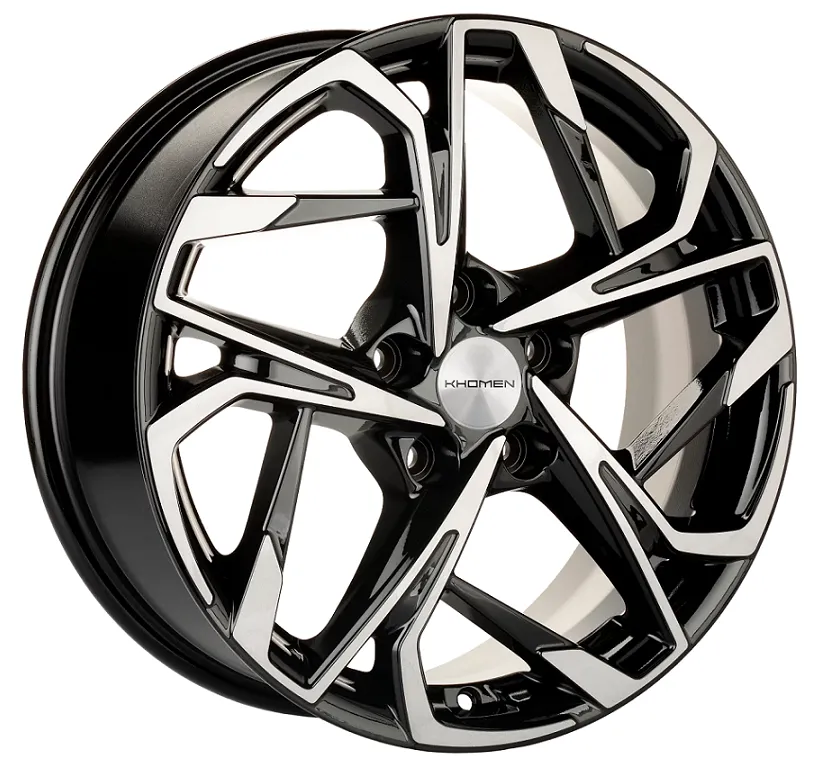 Диск Литой Khomen Wheels мод.KHW1716 17х7 PCD 5х114,3 ET45 DIA67.1  Black-FP  