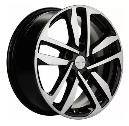 Диск Литой Khomen Wheels мод.KHW1612 16х6.5 PCD 5х114,3 ET45 DIA67.1  Black-FP  