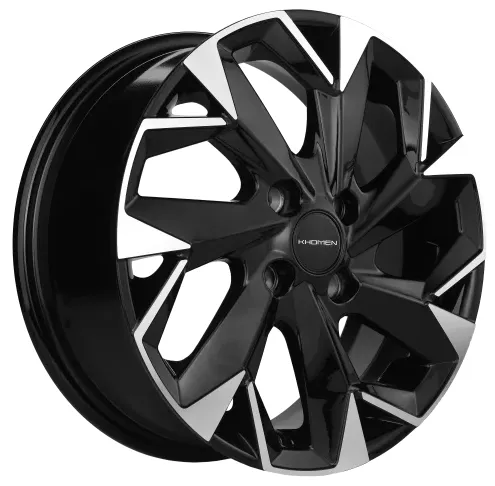 Диск Литой Khomen Wheels мод.KHW1402 14х5.5 PCD 4х100 ET38 DIA67.1  Black-FP  