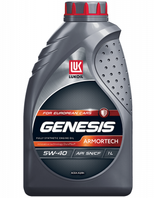 Масло Моторное Синтетическое ЛУКОЙЛ GENESIS armortech 5W40 API SN/CF (1л)  арт.3148670